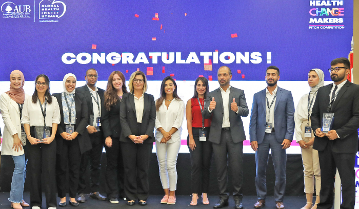 Les gagnants du concours « Health Change Makers » organisé par le Global Health Institute de l’AUB