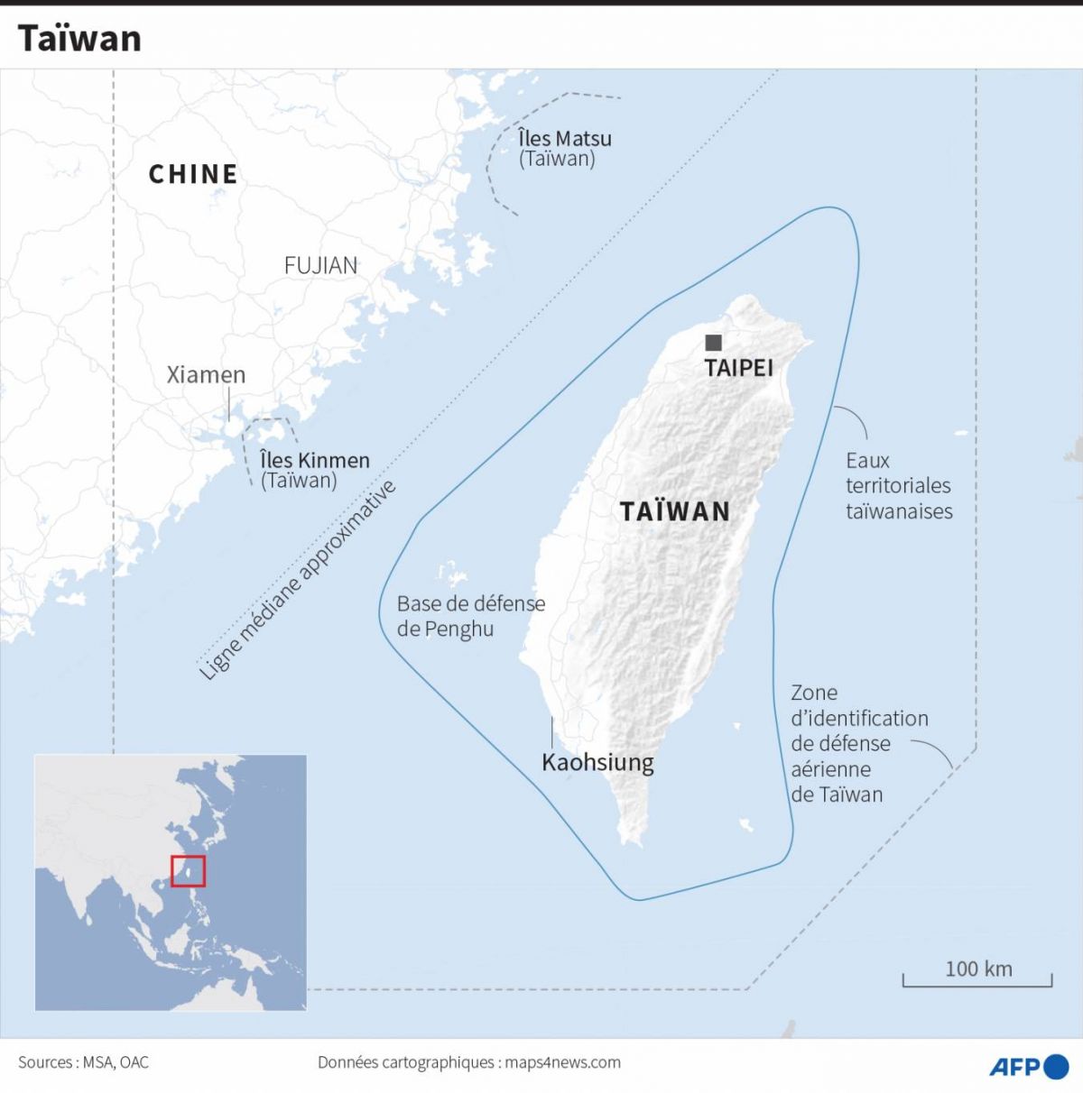 Deux navires de guerre américains en transit dans le détroit de Taïwan