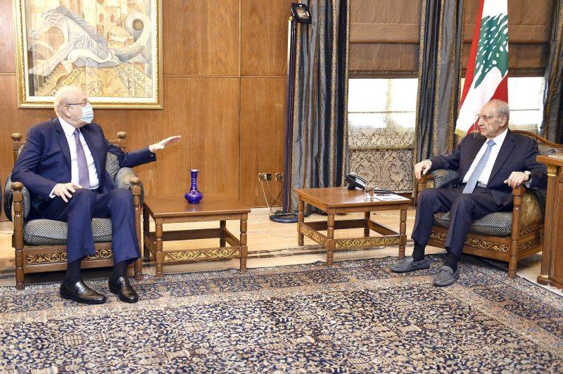 Mikati meets with Berri, leaves without making statement