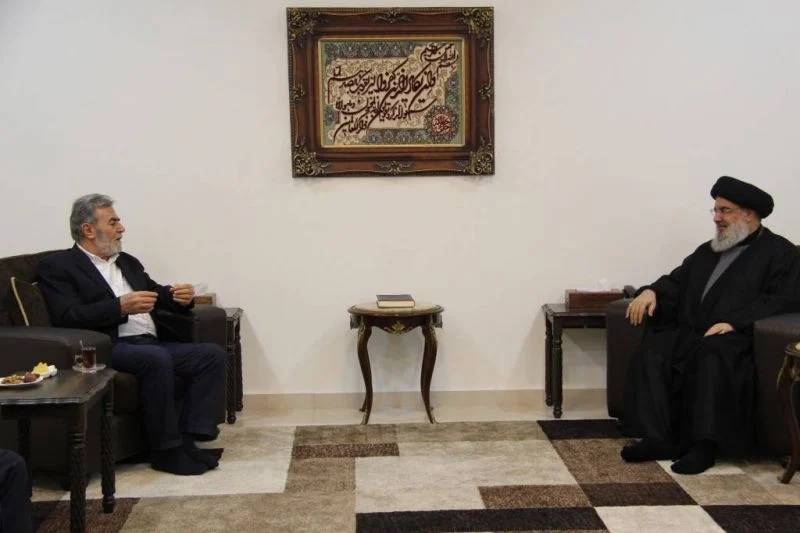 Nasrallah meets Islamic Jihad chief Nasrallah meets Islamic Jihad chief