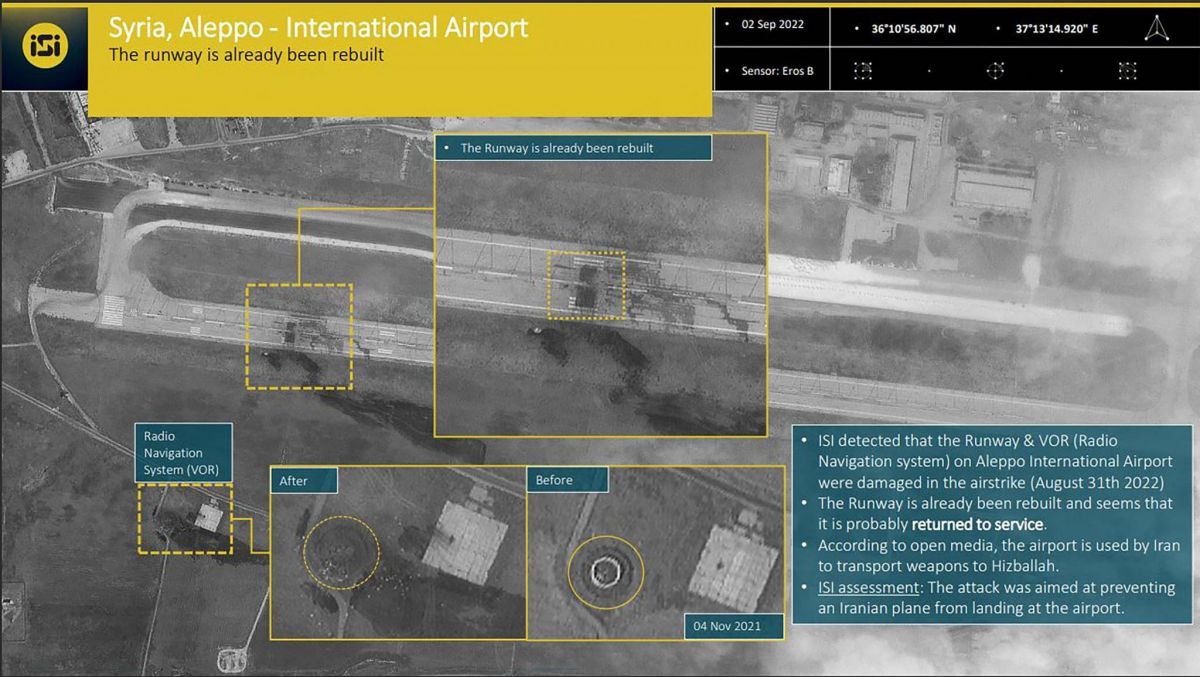Israeli airstrike damages Syria's Aleppo airport, takes it out of service