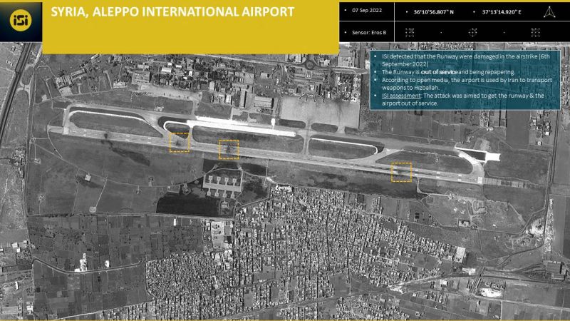 L'aéroport d'Alep, touché par des frappes israéliennes, a rouvert
