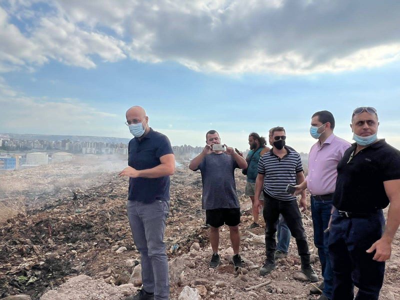Tripoli dump fire largely controlled