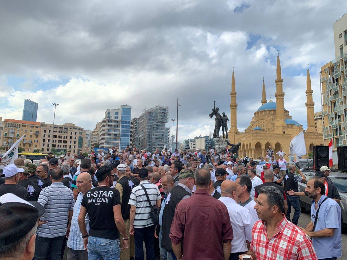 Mobilisation dans le centre-ville de Beyrouth contre le budget 2022 Mobilisation dans le centre-ville de Beyrouth contre le budget 2022