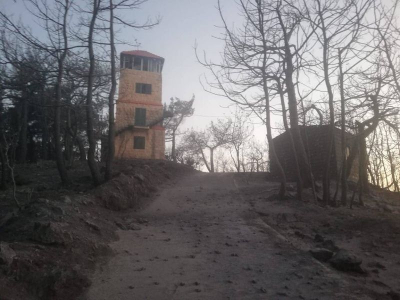 La tour de contrôle de Qobeyate en cours de réhabilitation