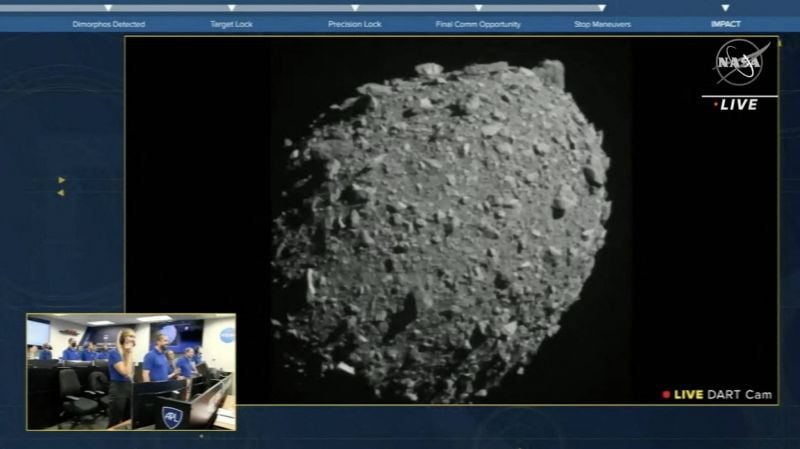La Nasa a percuté un astéroïde afin de le dévier, une première pour l'humanité