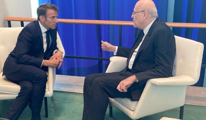 Mikati meets Macron, Blinken in New York