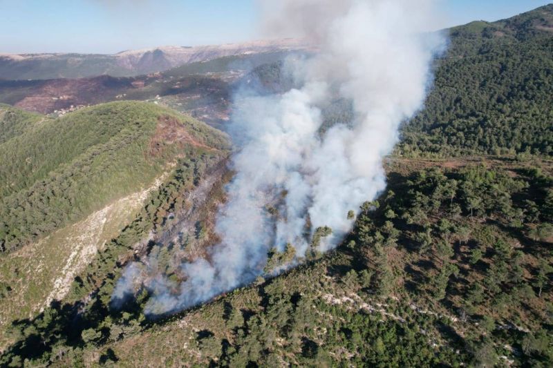 Wildfire in Akkar reignited and spreading rapidly