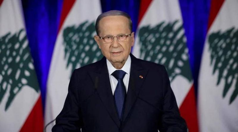 Aoun says he is working to form a government that takes charge after he leaves