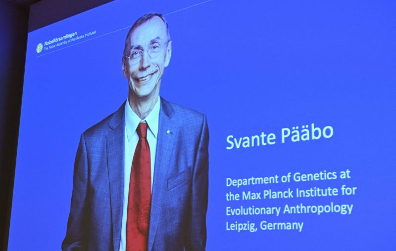 Le Nobel de médecine au Suédois Svante Pääbo, chasseur de l'ADN préhistorique