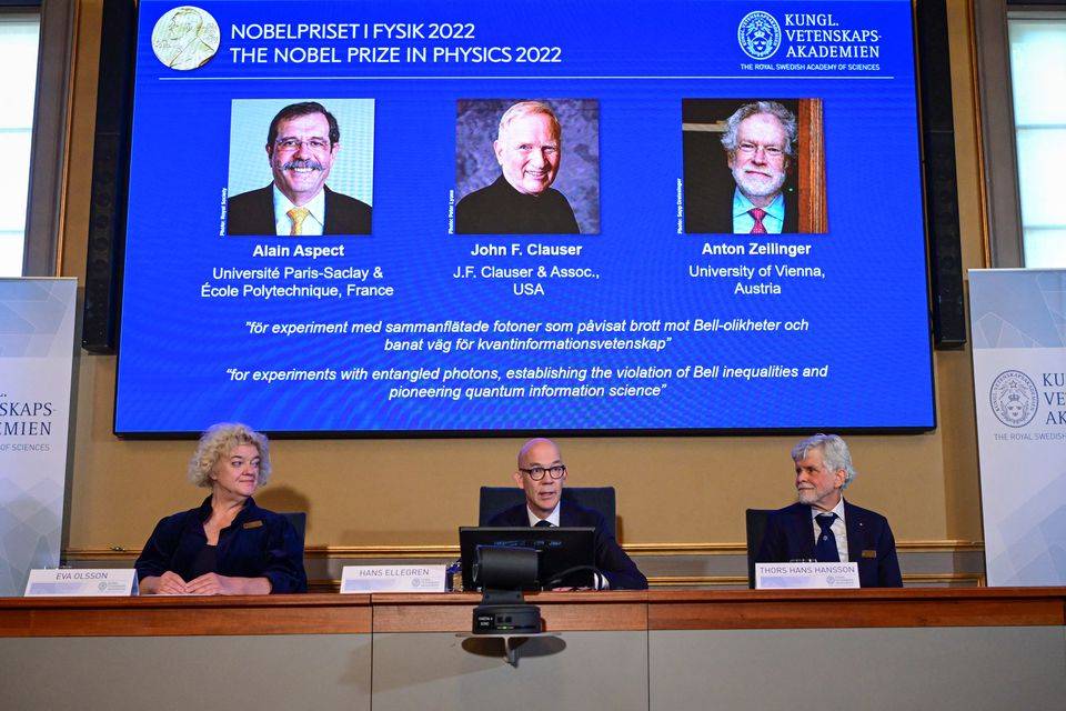 Nobel Prize in Physics won by French, US, Austrian scientists