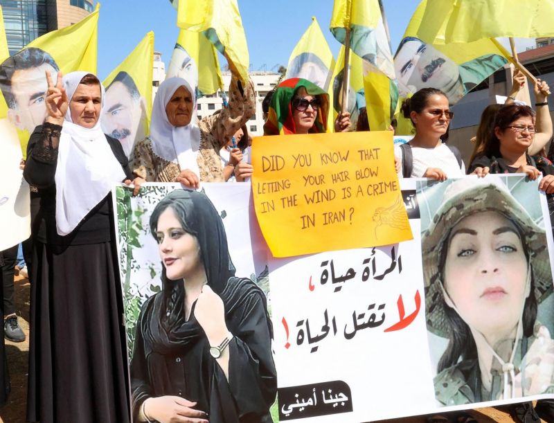 Kurdish community in Beirut condemns Mahsa Amini's death