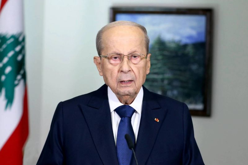 Aoun: Lebanon 'approves' maritime border agreement with Israel