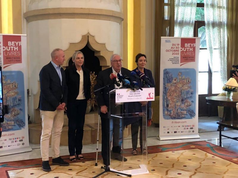 Les quatre finalistes du 120e prix Goncourt annoncés depuis Beyrouth