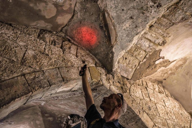 Un graffiti d'un chevalier héros de la Suisse découvert à Jérusalem