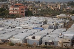 View of Rashiniyeh refugee camp in Akkar, northern Lebanon. (Credit: João Sousa/L'Orient Today)