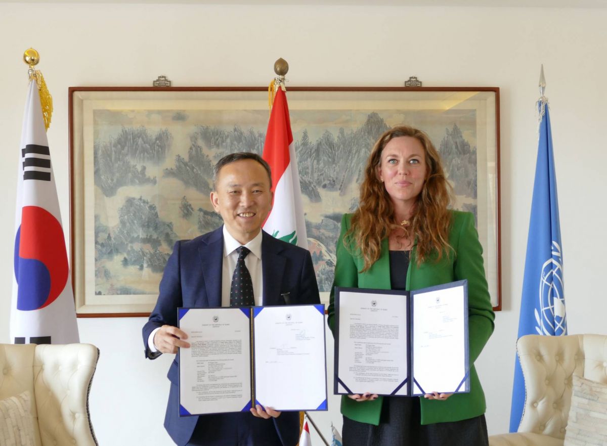 Accord entre ONU-Habitat et l’ambassade de Corée pour un projet à Zahlé