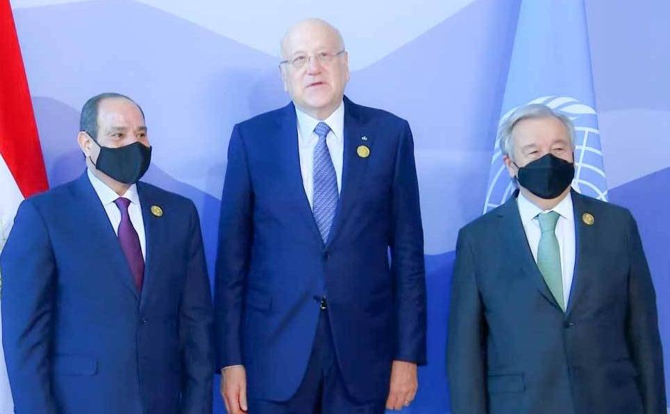 Frontière maritime, FMI, dons médicaux : Mikati enchaîne les rencontres à la COP27
