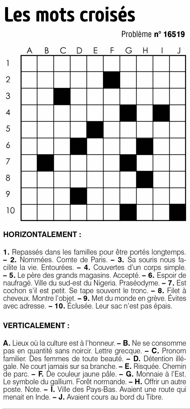 La Cataire En Est Une Mots Fléchés Jeux play - L'Orient-Le Jour