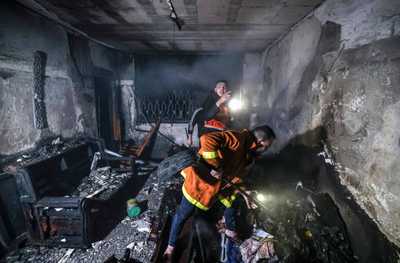 Incendie dans une maison de Gaza, 21 morts dont des enfants