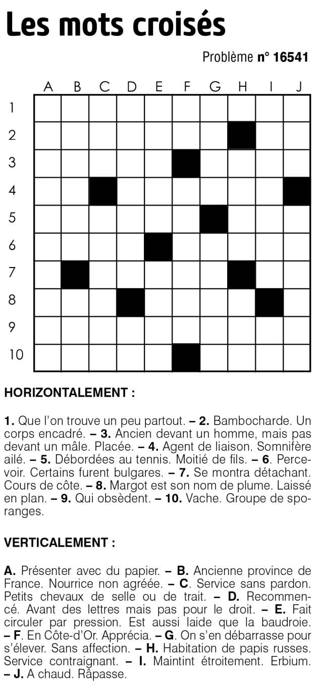 Male Pour Un Hareng Mots Croises Jeux play - L'Orient-Le Jour