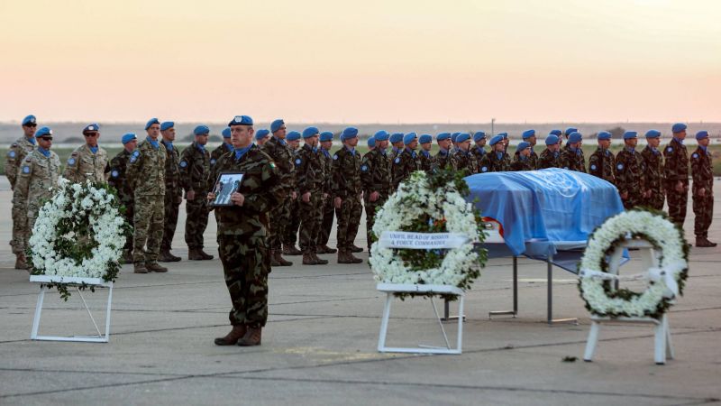 Le corps du soldat irlandais de la Finul tué au Liban-Sud en voie d'être rapatrié