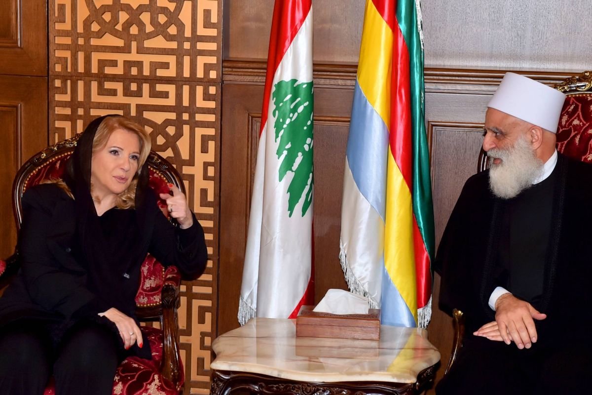Leila Solh Hamadé annonce une donation au fonds humanitaire du cheikh Akl druze