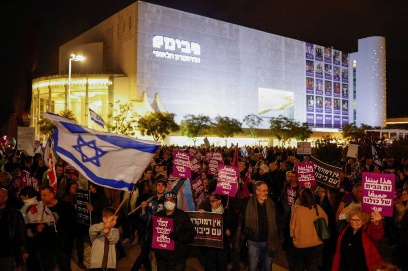 Marche contre le gouvernement Netanyahu à Tel-Aviv