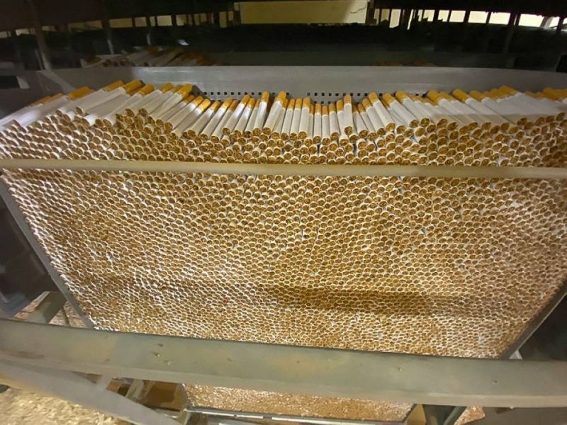 Démantèlement de la plus importante fabrique de cigarettes de contrefaçon