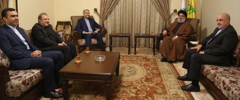 Iran foreign minister meets Nasrallah in Lebanon and discusses Israeli threats