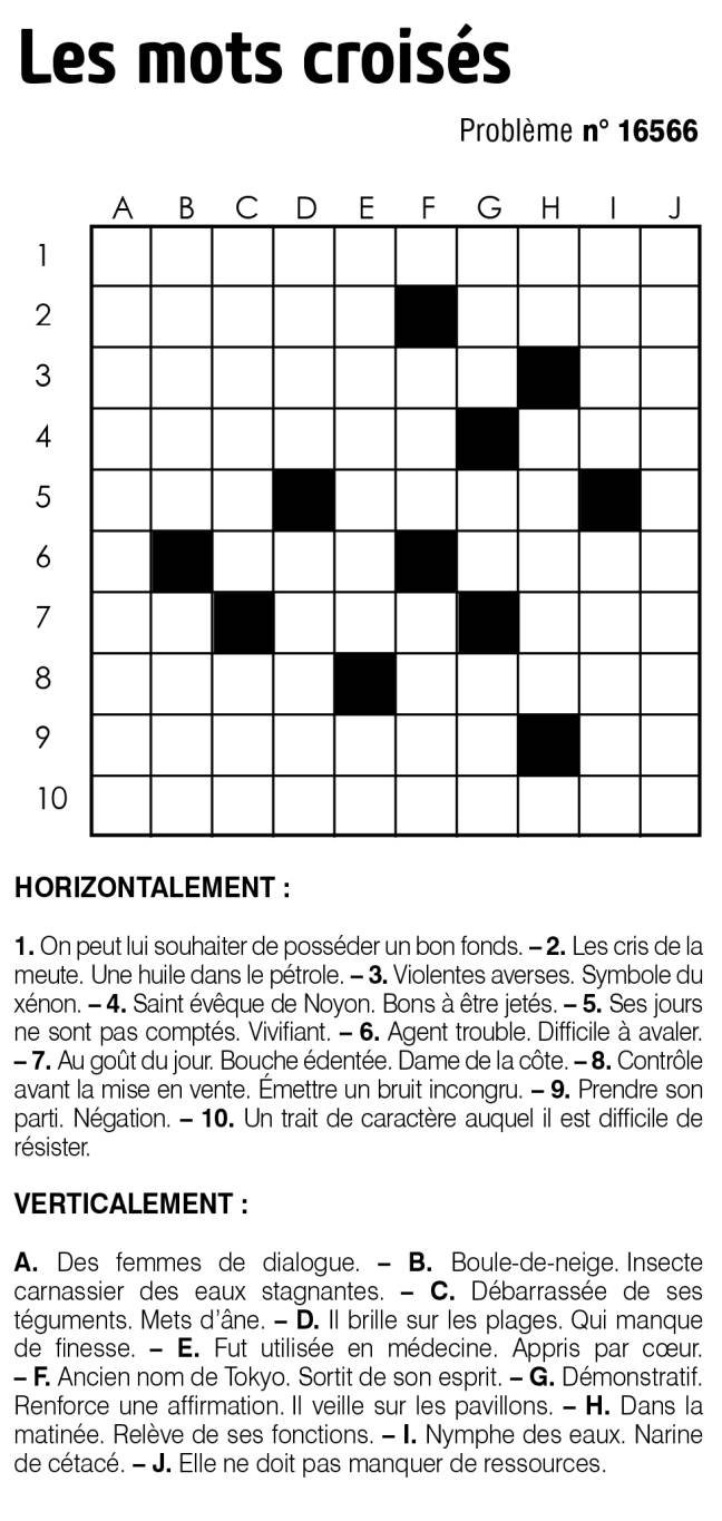 Les mots croisés