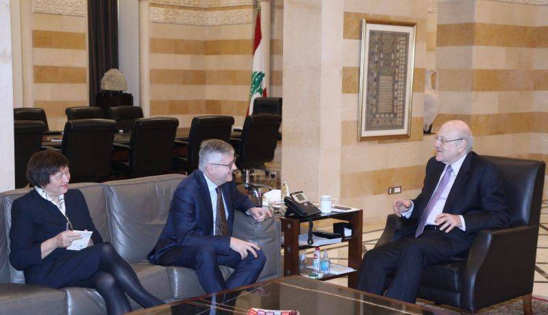 Mikati, Berri and two ministers meet head of UN Peace Operations to discuss killing of Irish peacekeeper