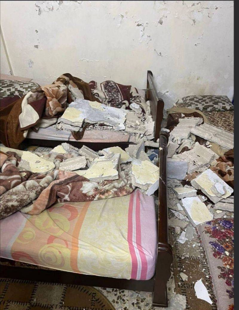 Family in Ain al-Hilweh camp survives partial collapse of their house