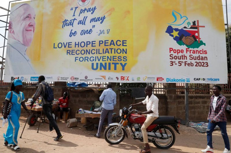 Soudan du Sud : 21 morts lors d'une attaque armée, à la veille de la visite du pape