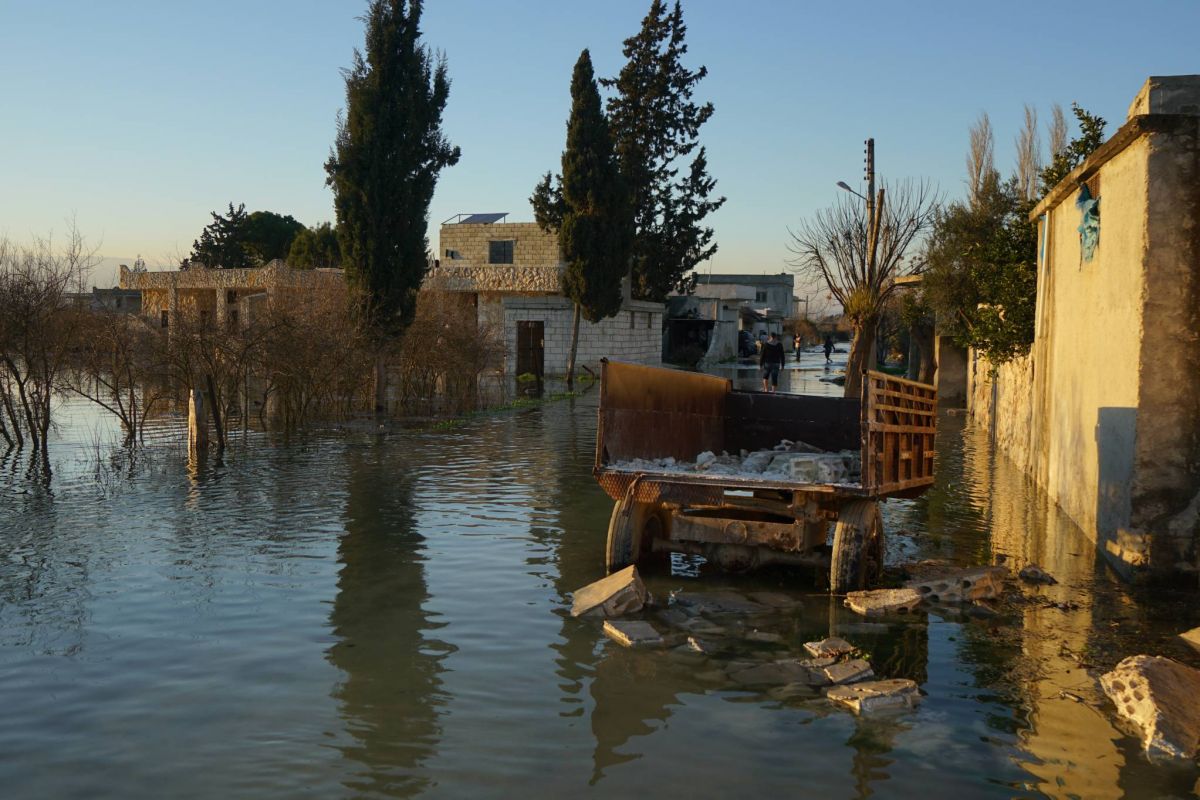 Dans le village syrien de Tloul, après le tremblement de terre vient l’inondation