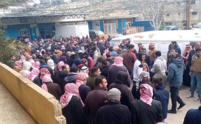 Wadi Khaled residents pay homage to Lebanese man, daughter killed in Antakya