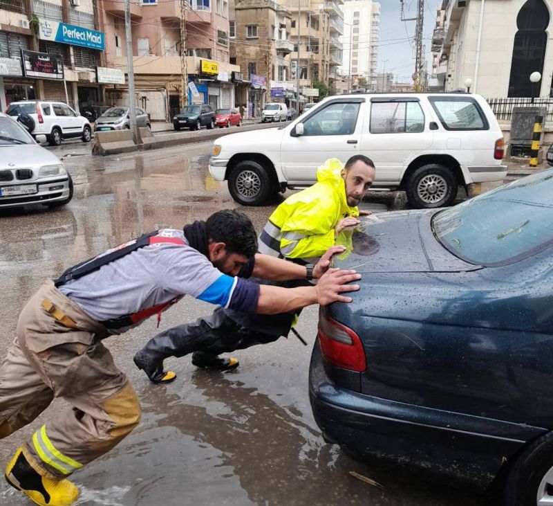 Dangerous seas, severed roads and flooded streets as storm intensifies across Lebanon