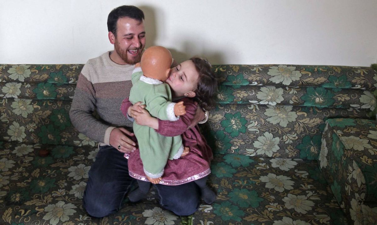 Girl who coped by laughing off bombs in Syria on brink of homelessness in Turkey