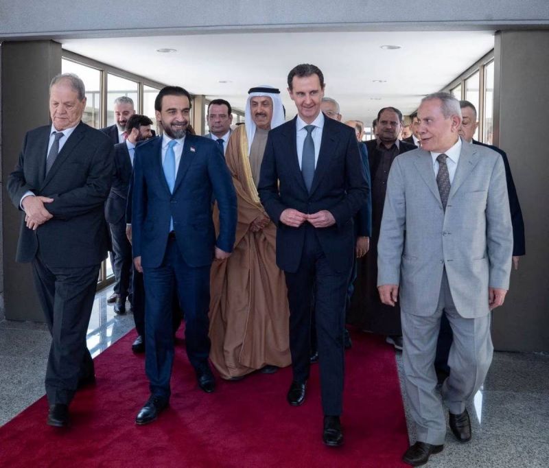 Assad meets senior Arab lawmakers in Damascus