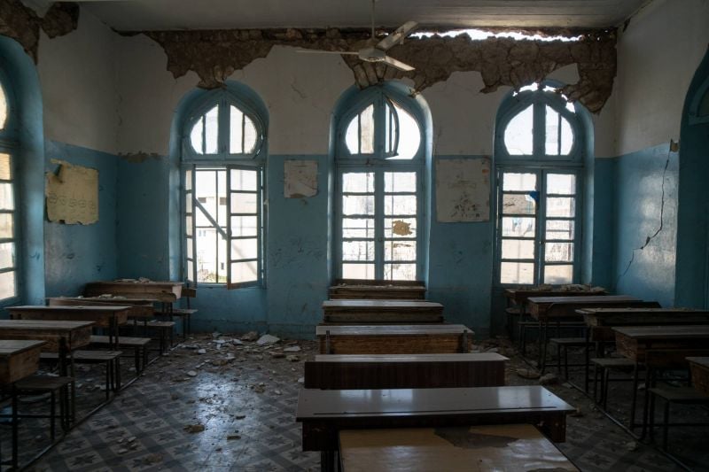 Dans la province d’Idleb, une école française centenaire détruite par le séisme