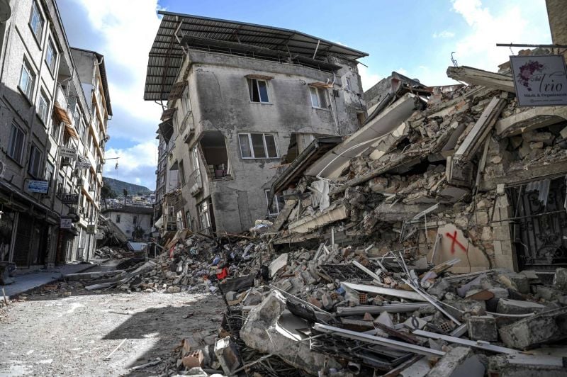 Les seuls dégâts provoqués par le séisme 