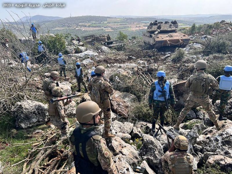 Face-à-face tendu entre l'armée libanaise et des soldats israéliens le long de la frontière sud