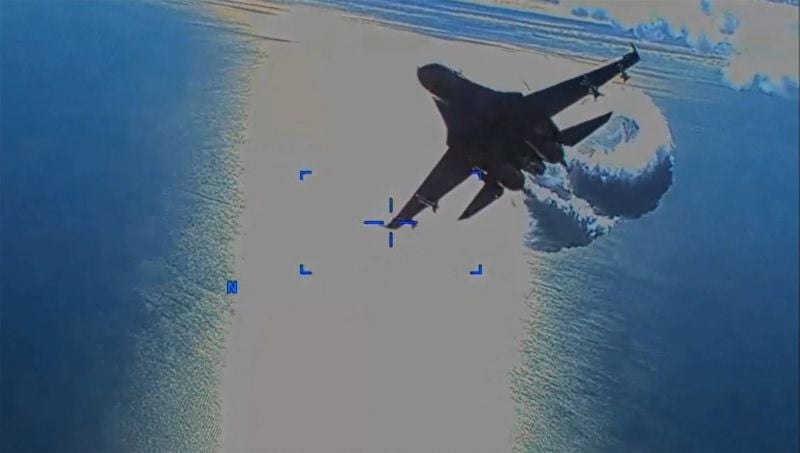 Washington publie les images de l’interception de son drone par Moscou