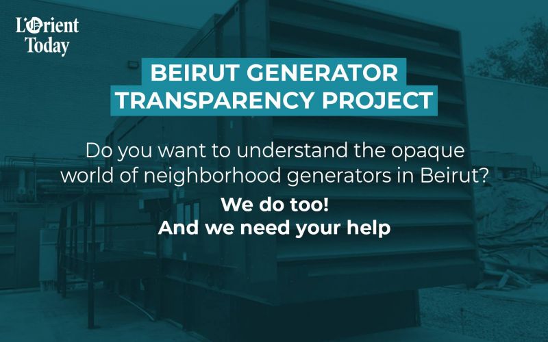 Beirut neighborhood generators: We need your insights