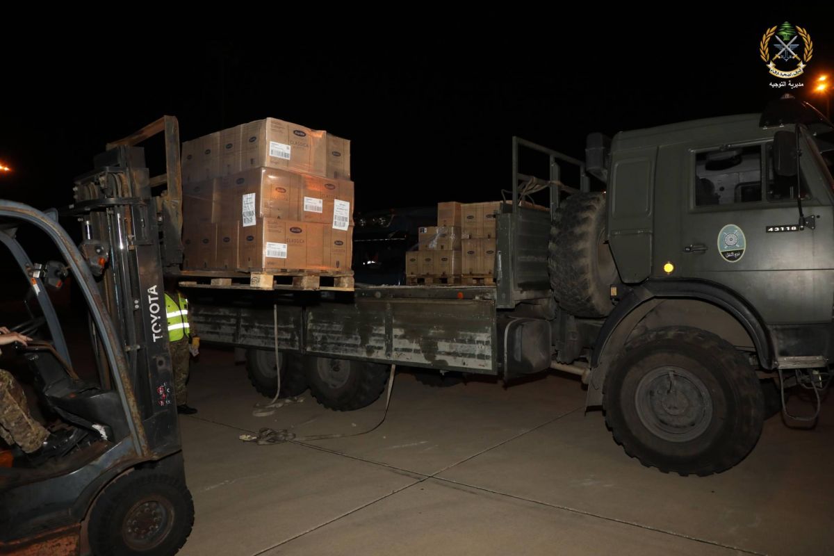 L'armée libanaise reçoit six tonnes d'aide alimentaire de l'Italie
