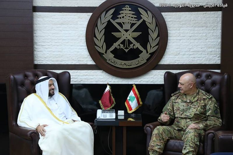 Un ministre qatari poursuit sa tournée au Liban et réitère son soutien à l'armée