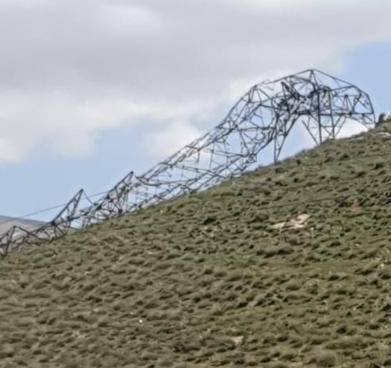 3 electricity towers in Bekaa fall after theft, risking blackout