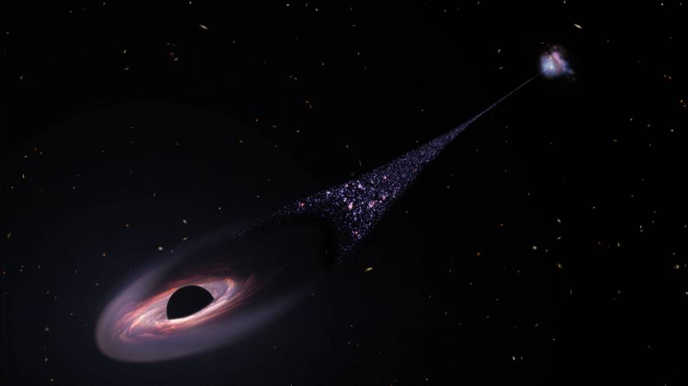 Un trou noir supersonique et créateur d'étoiles vient d'être découvert