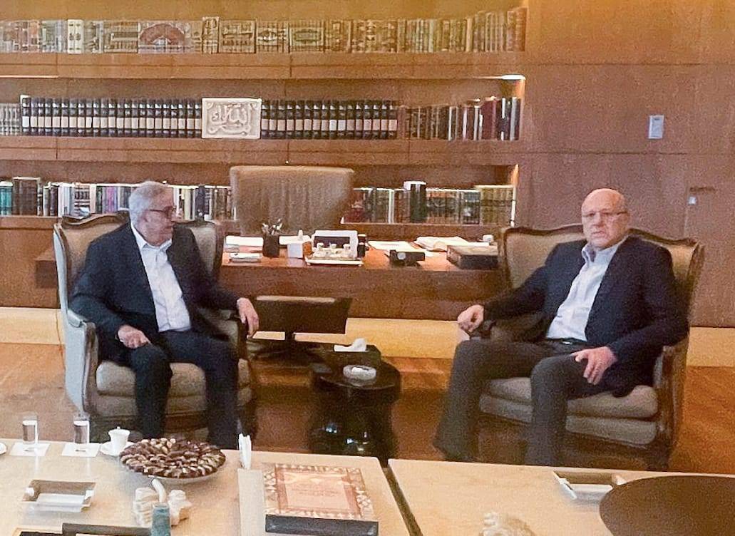 Entretien Mikati-Bou Habib sur la plainte à l'ONU contre Israël