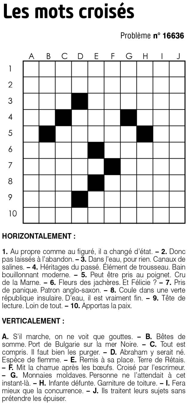 Les mots croisés